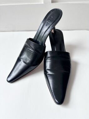 BY FAR black Cynthia 65 leather mule